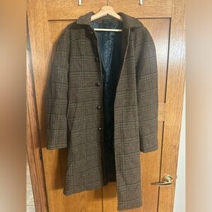 Ralph Lauren Plaid Overcoat/Topcoat